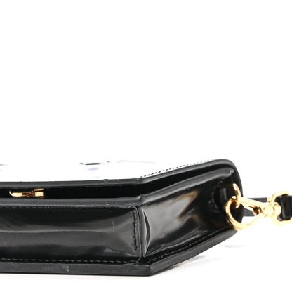 Prada Spazzolato Fior Card Holder With Strap Black 9 of 9