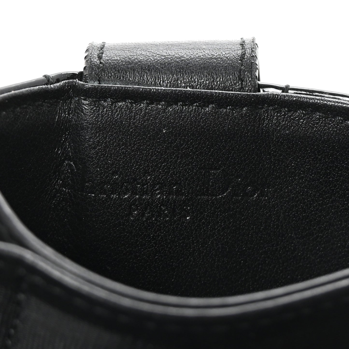 Patent Cannage Lady Dior 5-Gusset Card Holder Black