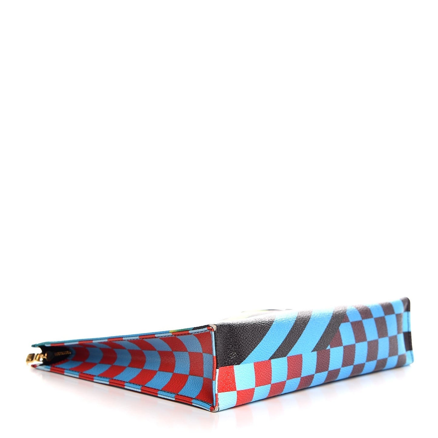 Damier Race Toiletry Pouch 26 Blue Vert