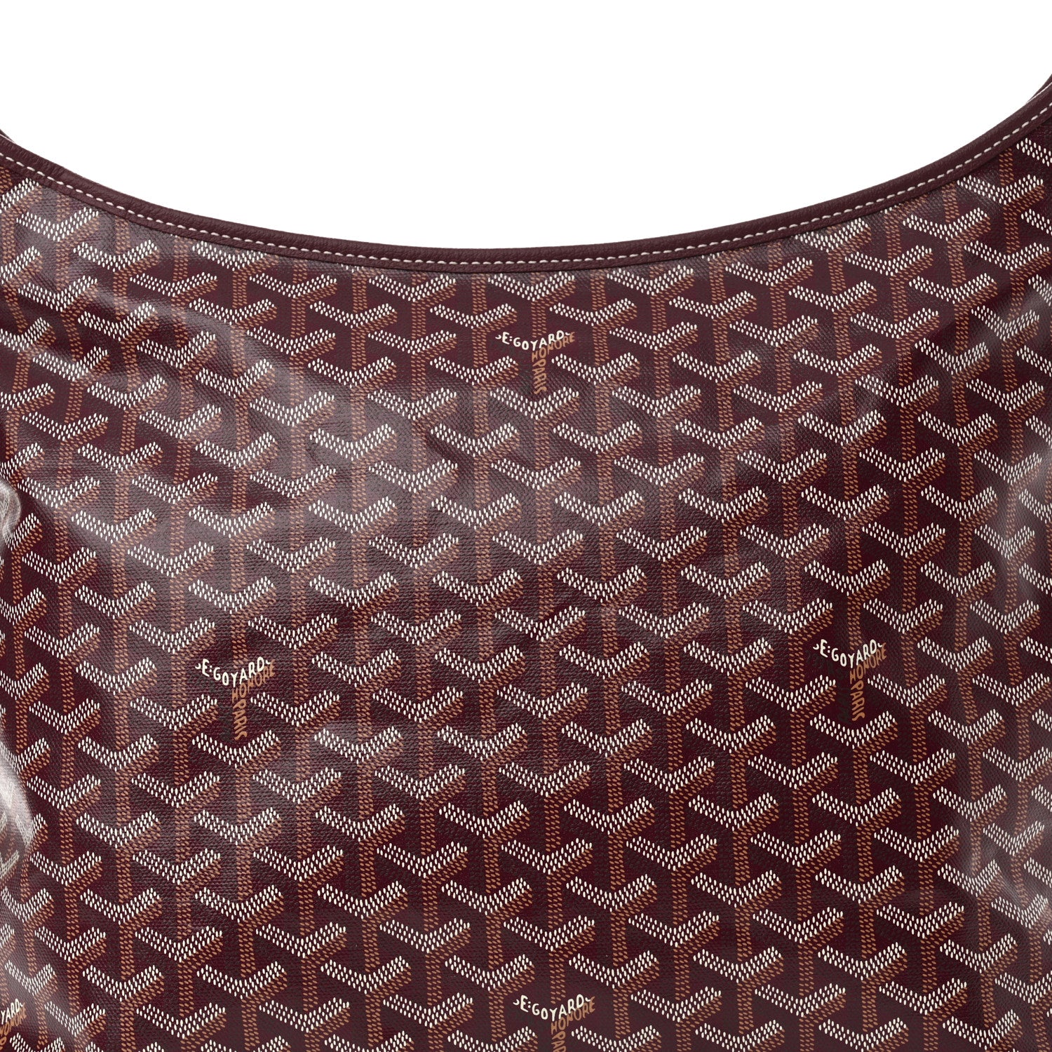 Goyard Goyardine Boheme Hobo Burgundy 9 of 11