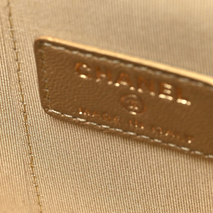 Chanel Lambskin Quilted Pearl Crush Mini Vanity Case With Chain Grey 12 of 12