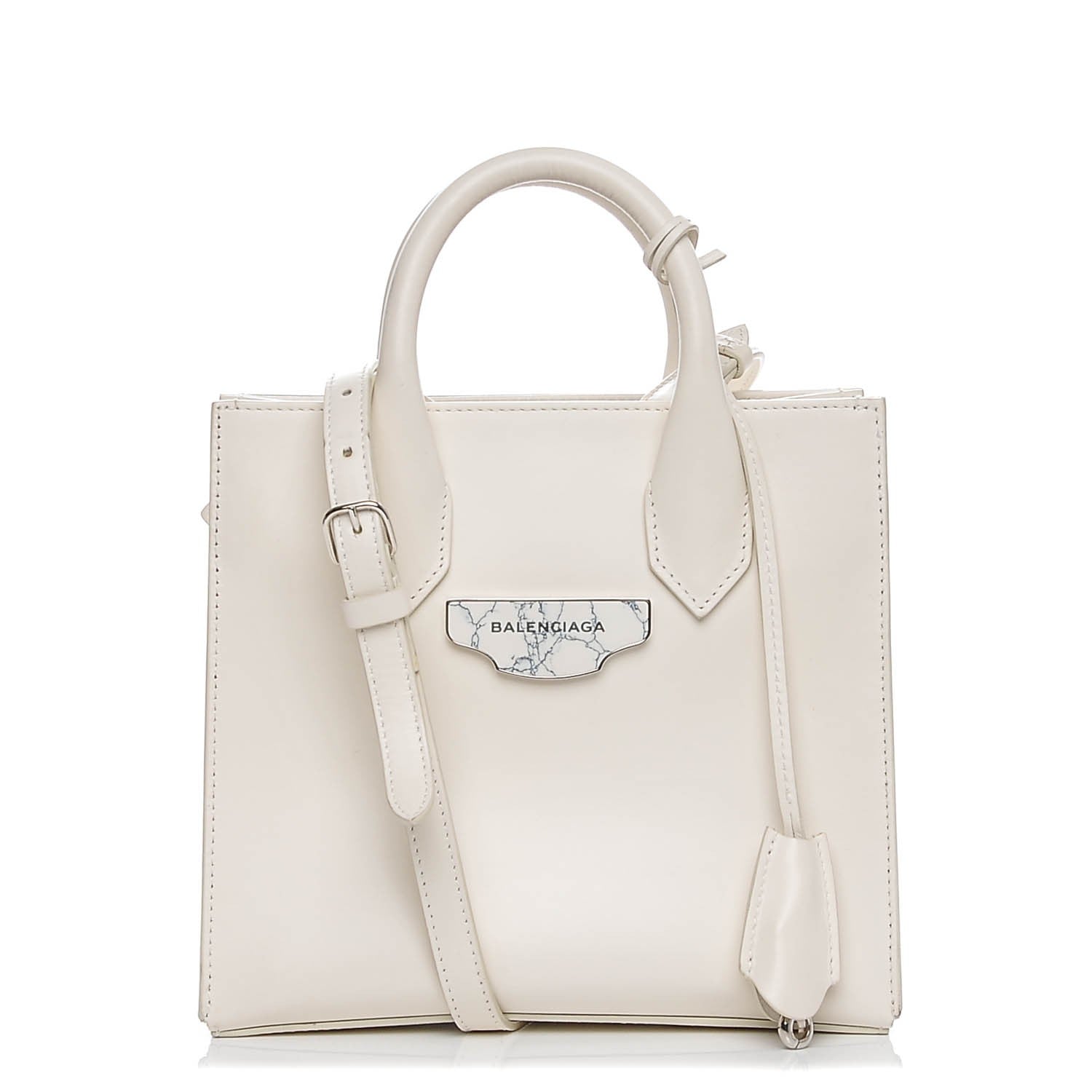 Balenciaga Smooth Calfskin Mini Nude Marble All Afternoon White 1 of 16