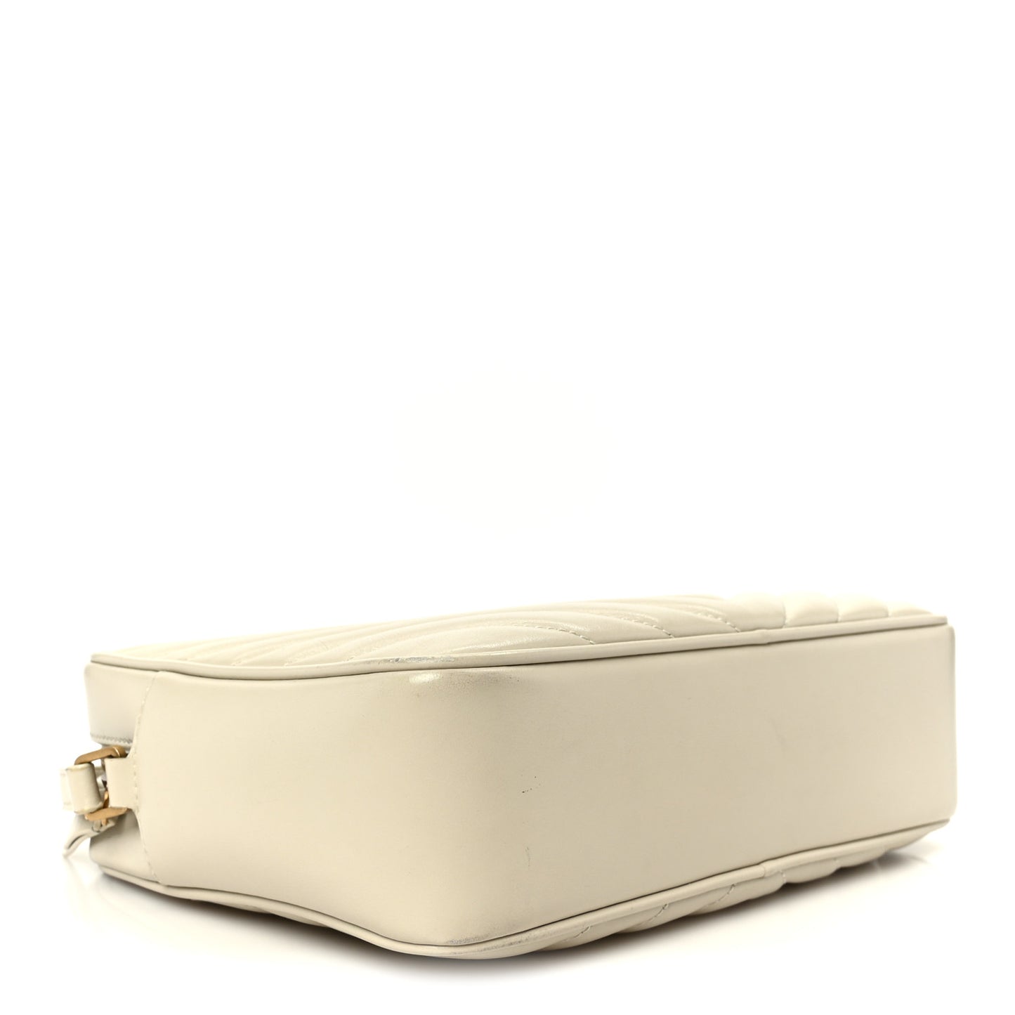 Calfskin Matelasse Monogram Lou Camera Bag Crema Soft