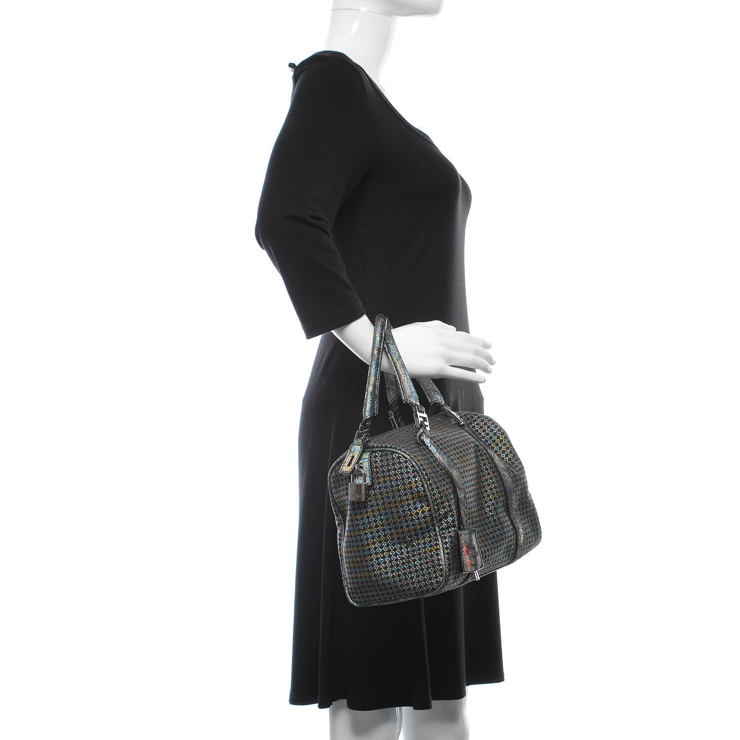 Fendi Zucchino Forever Boston Metallic Multicolor 2 of 10