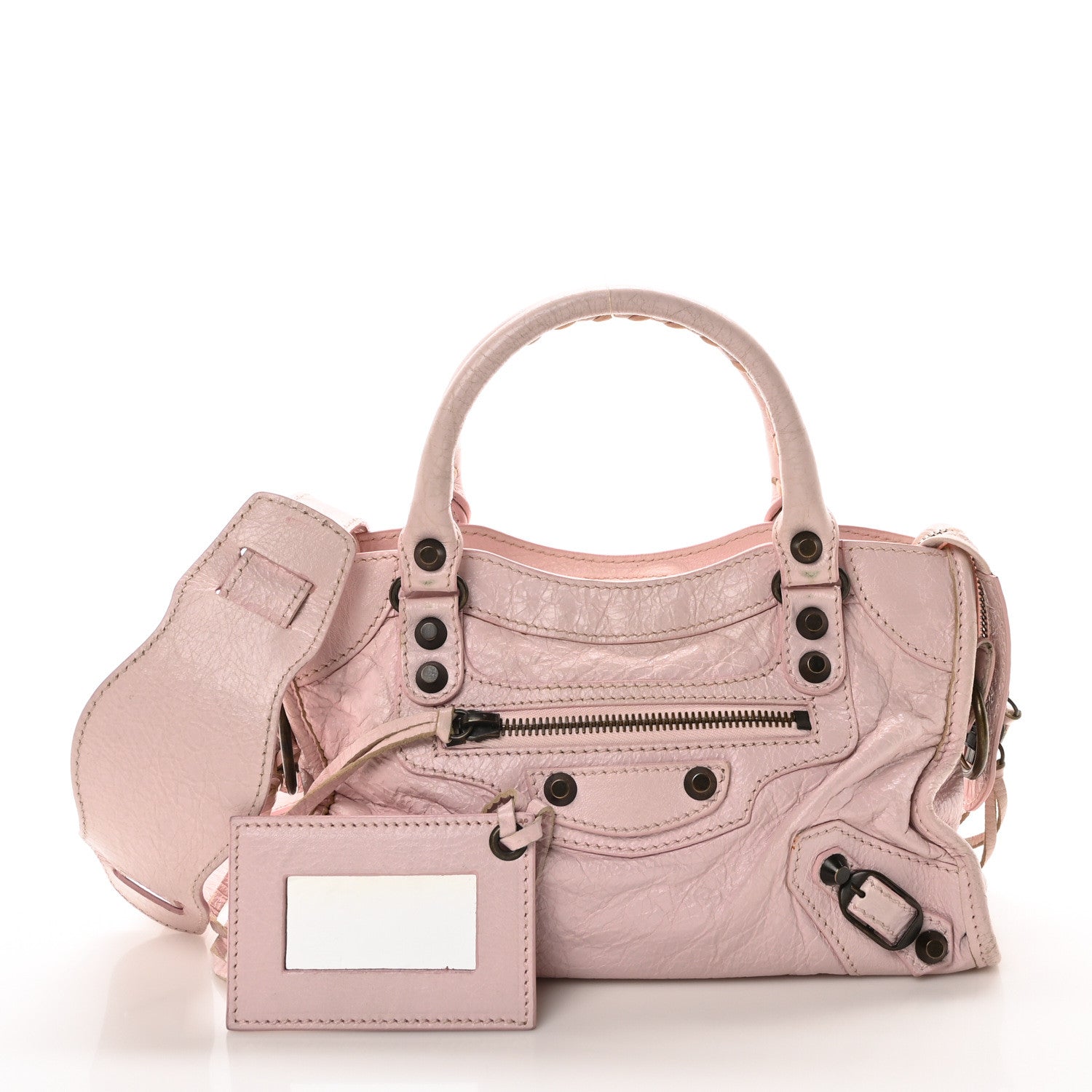 Balenciaga Agneau Classic Hardware Mini City Rose Petunia 3 of 11