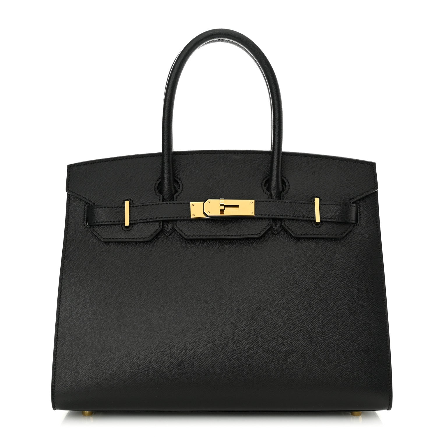Hermes Madame Calfskin Birkin Sellier 30 Black 1 of 11