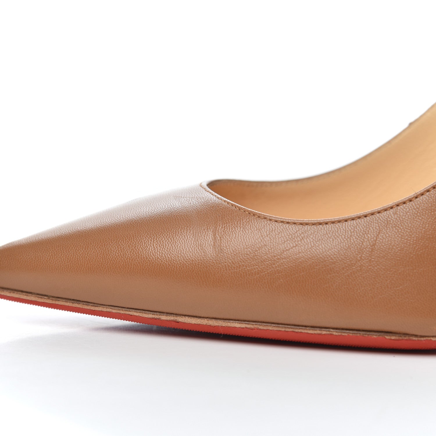 Christian Louboutin Kid Decollete 554 100 Pumps 38.5 Noisette 14 of 22