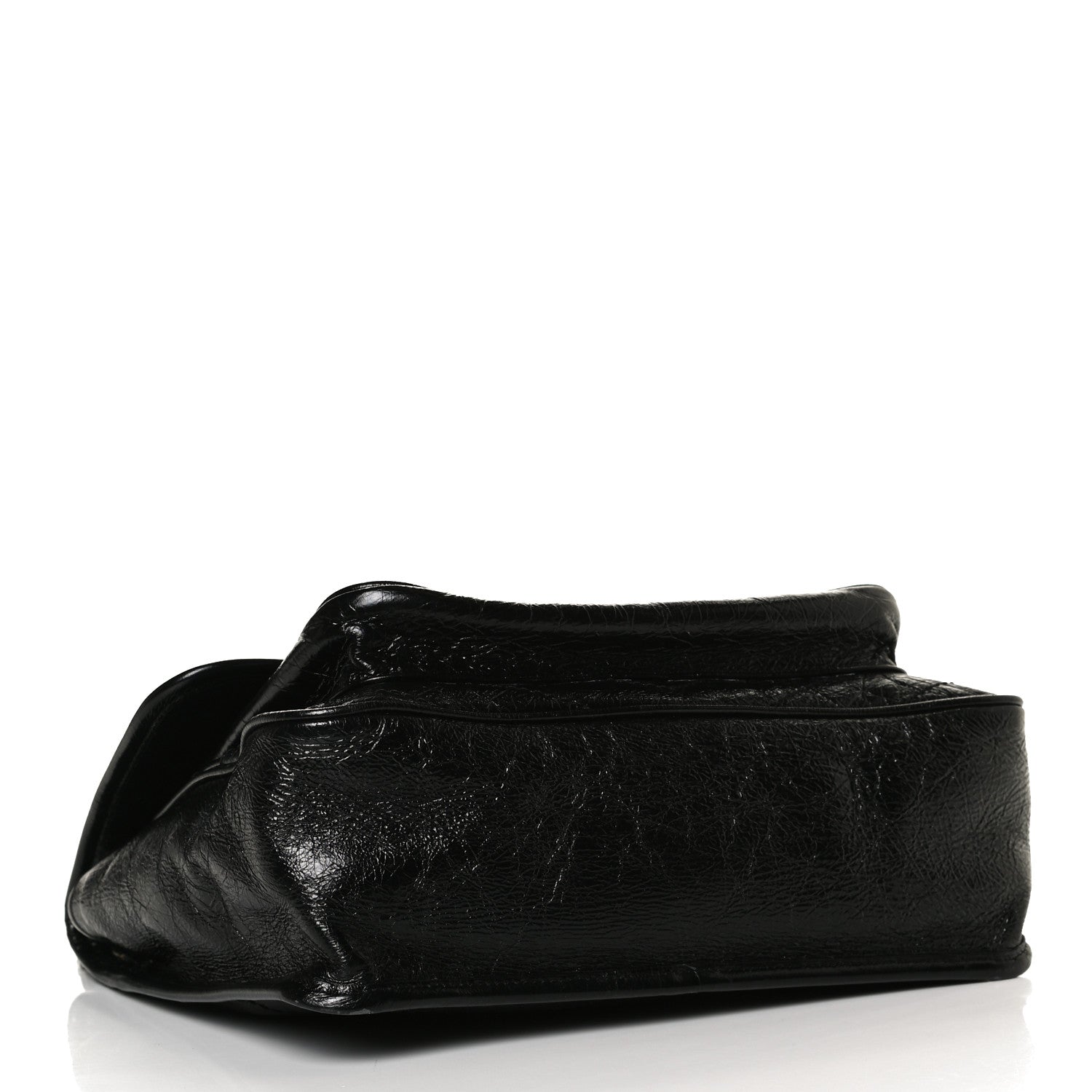 Saint Laurent Crinkled Calfskin Matelasse Monogram Medium Niki Chain Satchel Black 4 of 14