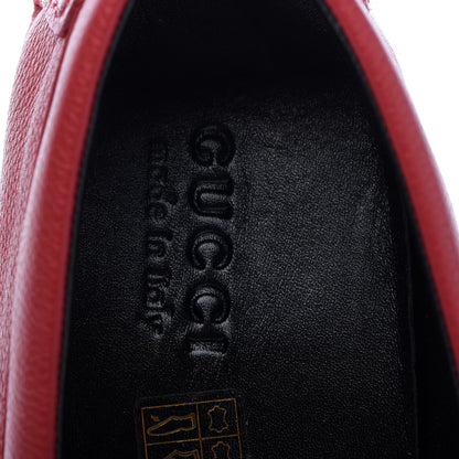 Gucci Calfskin Web Mens Driver Loafers 9 Red 7 of 15
