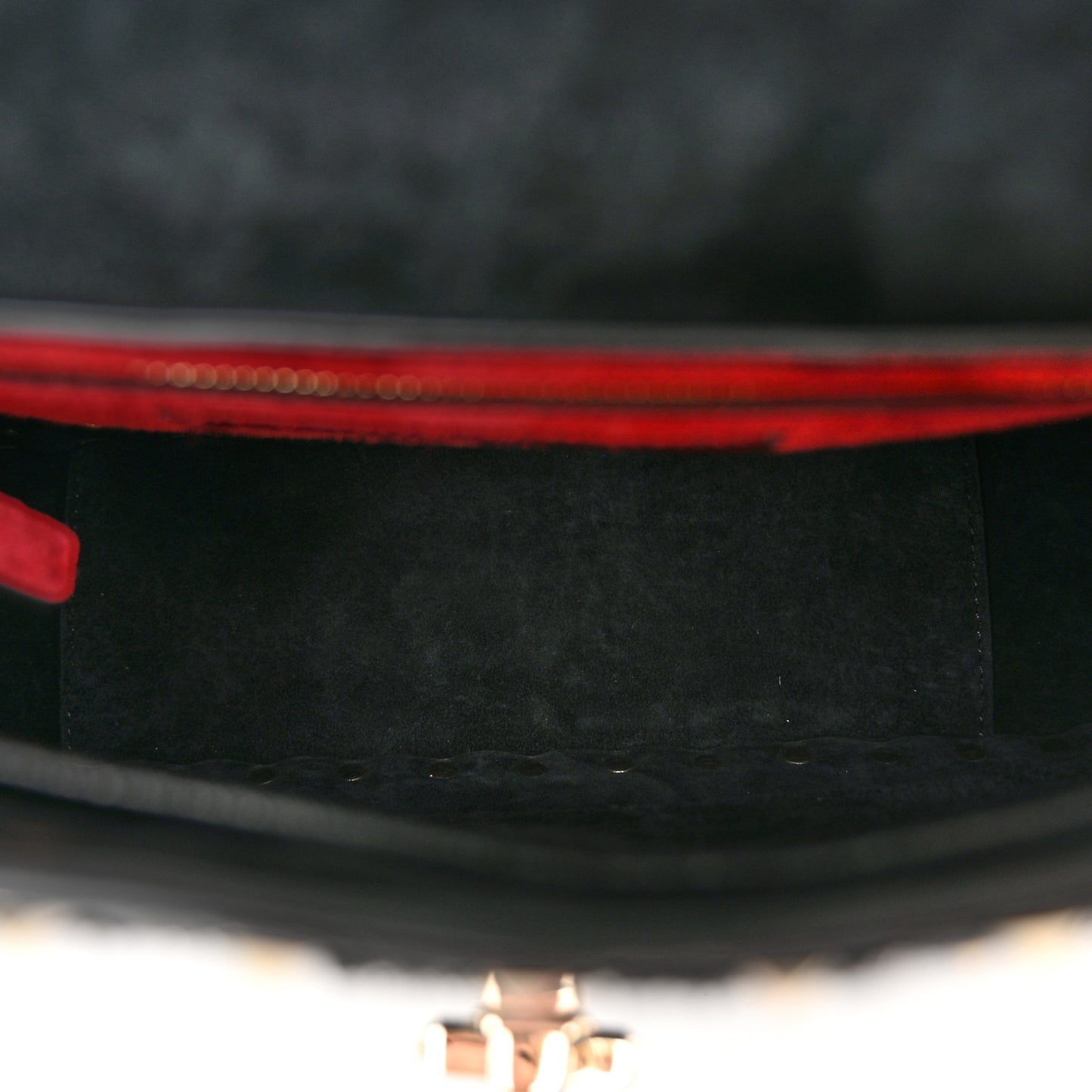 Lambskin Sequin Medium Rockstud Spike Shoulder Bag Black