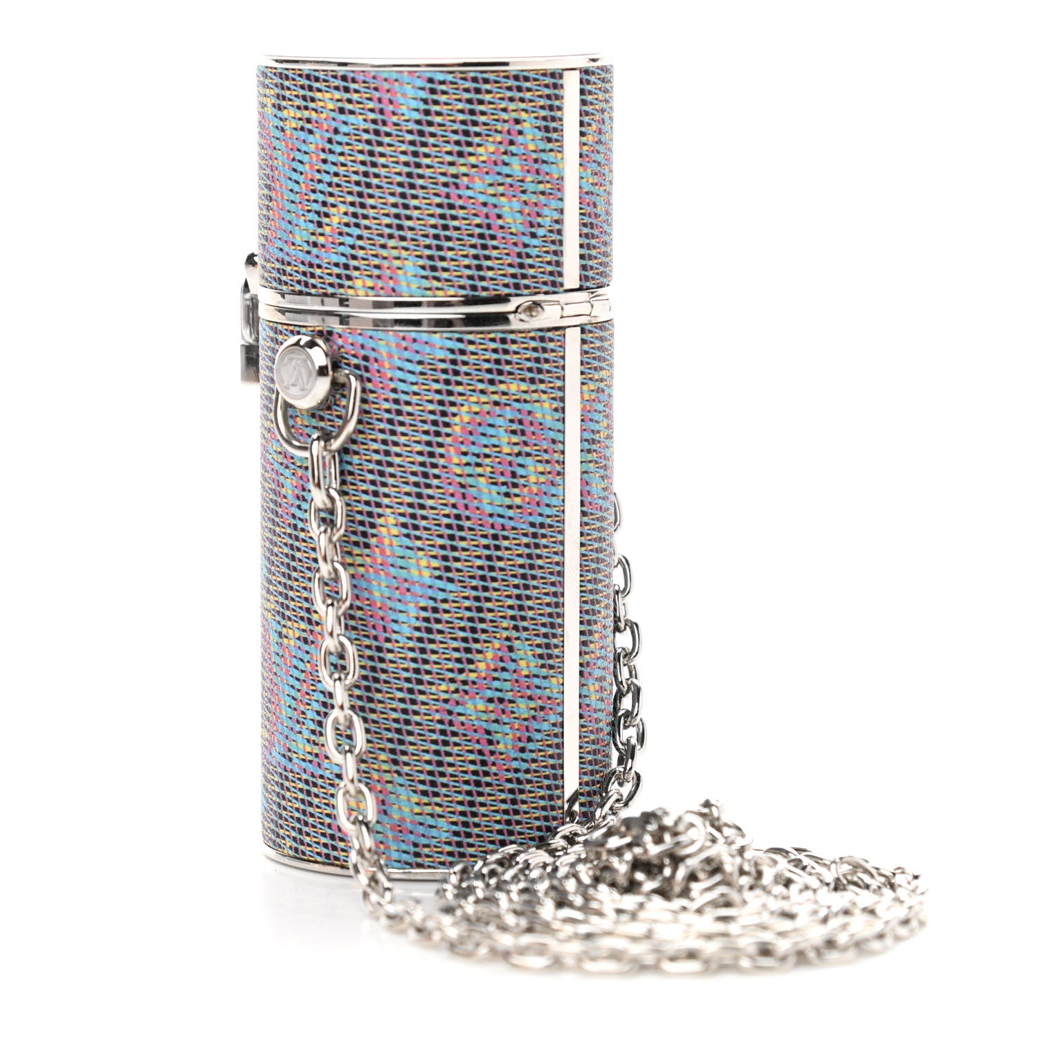Louis Vuitton Monogram LV Pop Chain Lipstick Case Blue 3 of 7
