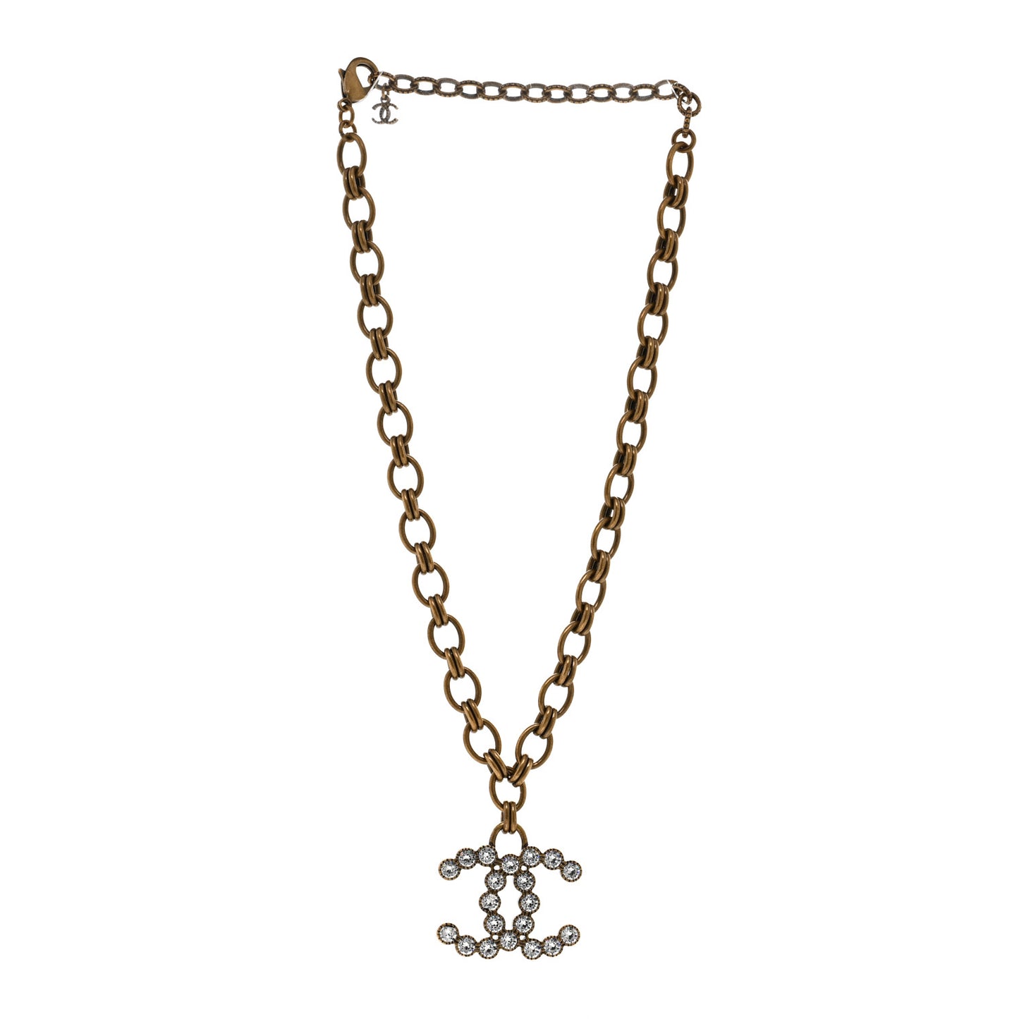 Crystal CC City Of Lights Necklace Gold
