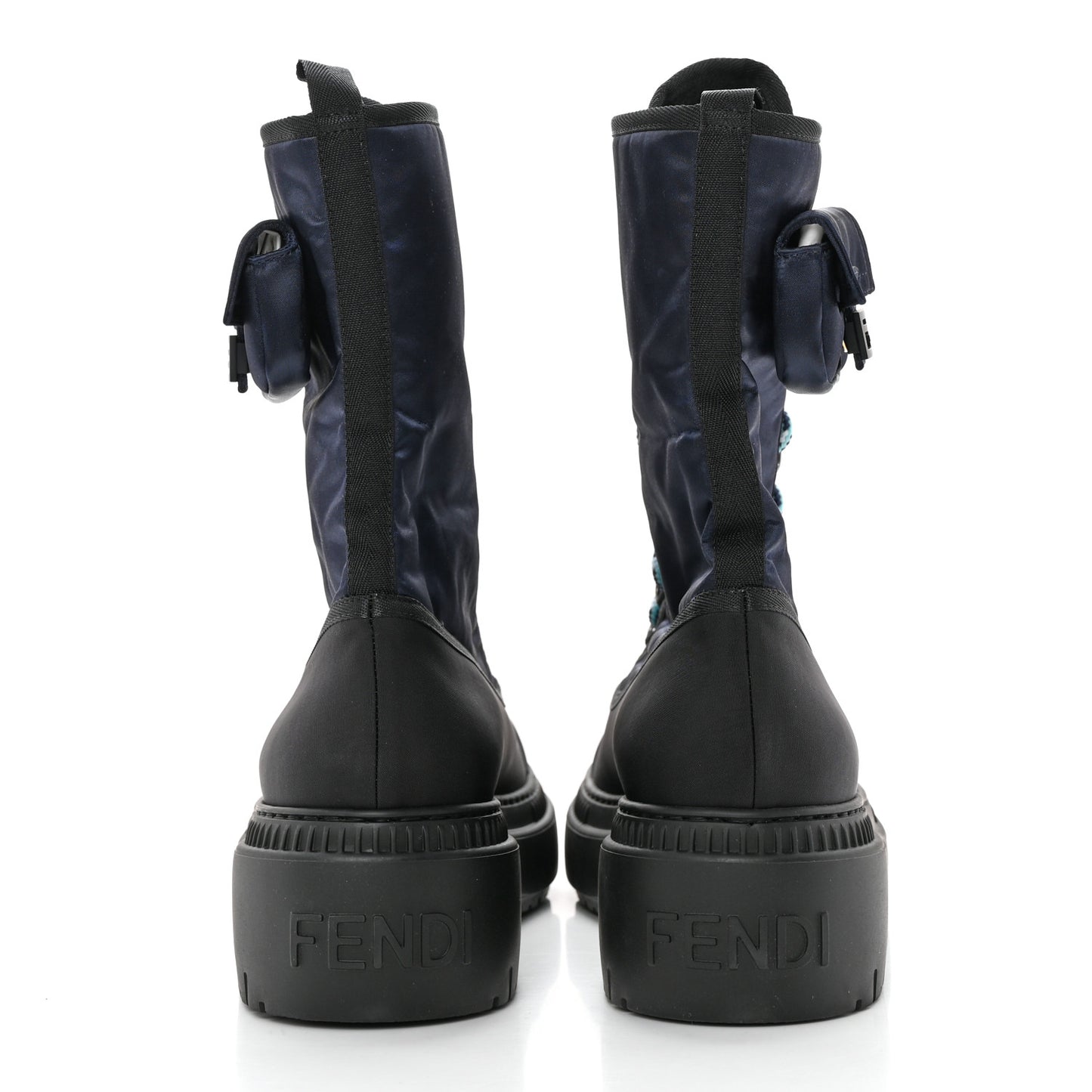 Nylon Baguette Domino 50mm Biker Boots 41 Eddie Black
