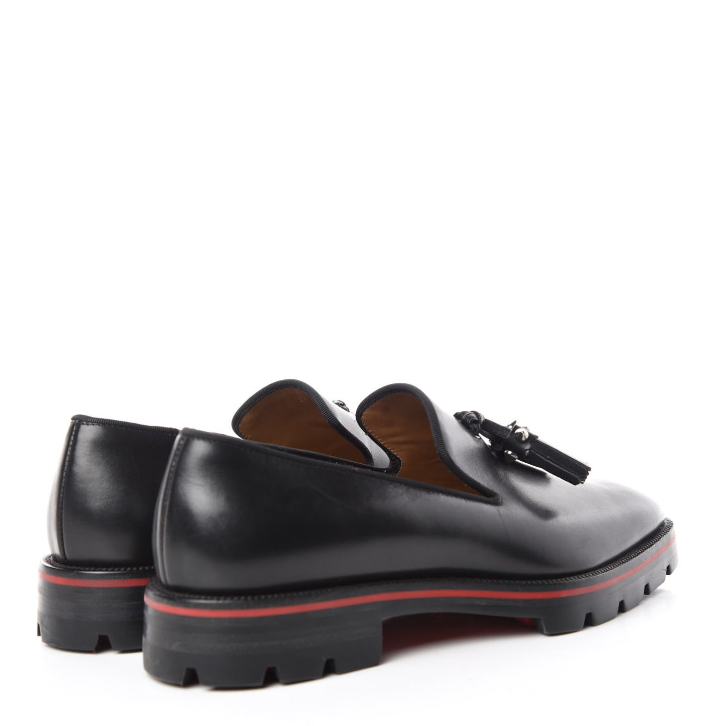 Calfskin Mens Luglion Flats 41 Black