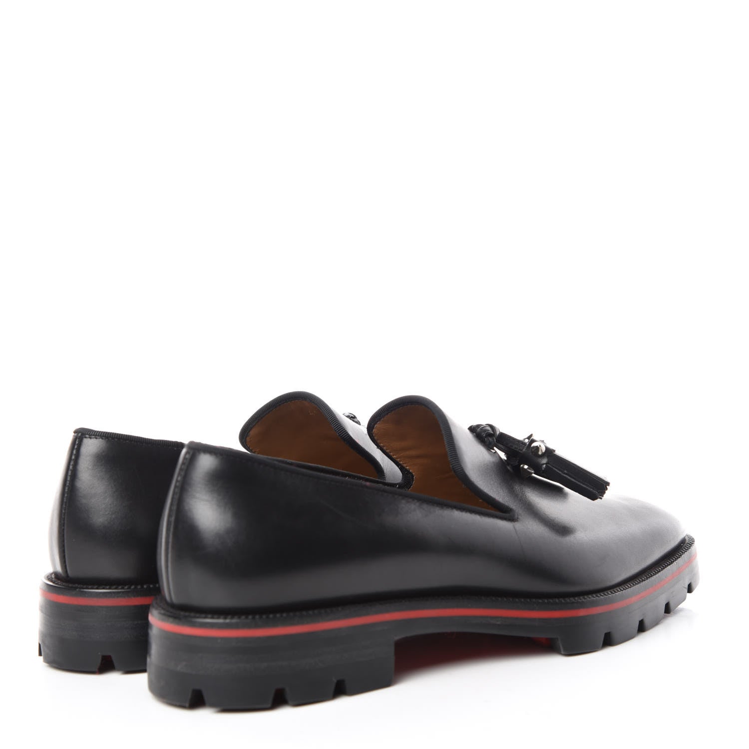 Christian Louboutin Calfskin Mens Luglion Flats 41 Black 4 of 9