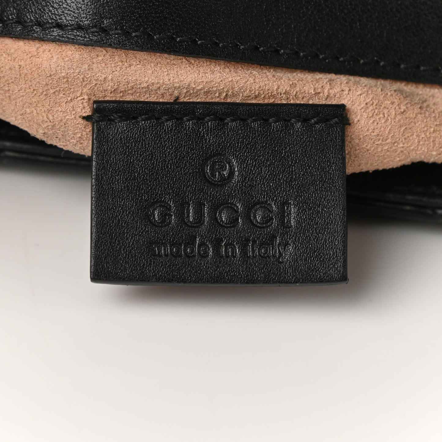 Calfskin Matelasse Super Mini GG Marmont Shoulder Bag Black