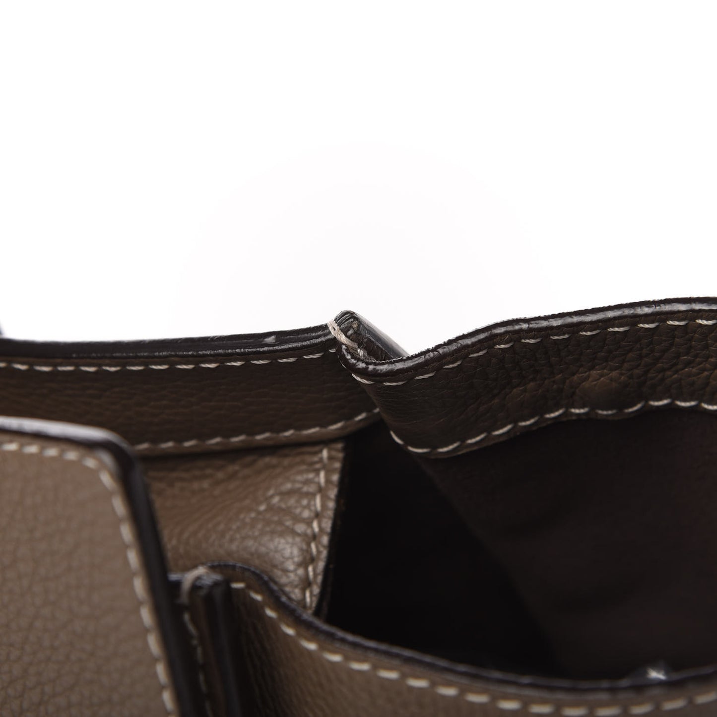 Drummed Calfskin Mini Luggage Souris