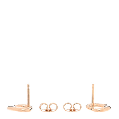 Tiffany 18K Rose Gold 11mm Elsa Peretti Open Heart Earrings 3 of 5