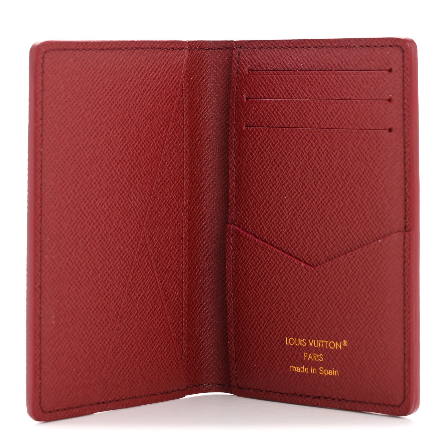 Louis Vuitton Monogram Heritage Pocket Organizer Red Stripes 5 of 6