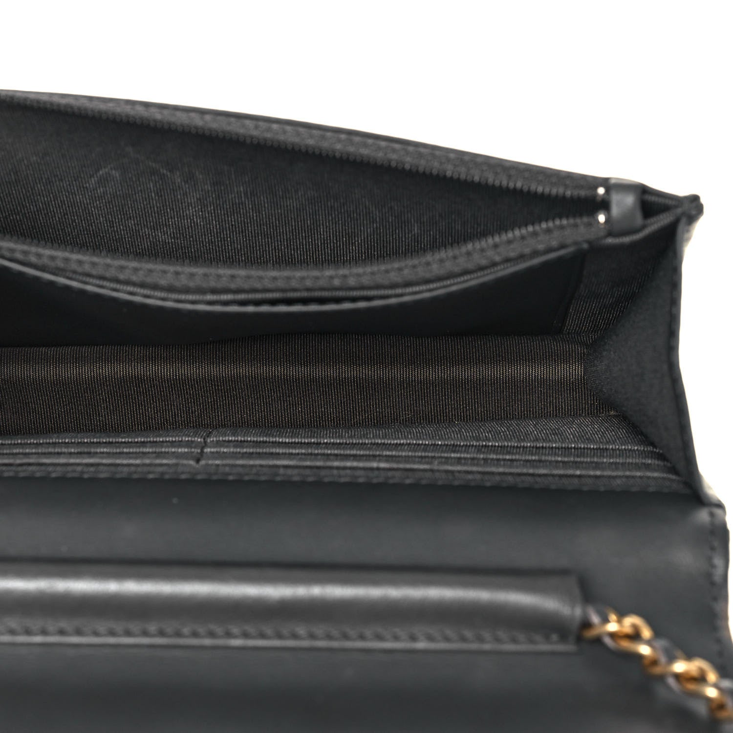 Chanel Metallic Calfskin Quilted Reissue Wallet On Chain WOC Charcoal 5 of 14