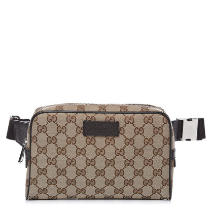 Gucci Monogram Belt Bag Dark Brown 1 of 10