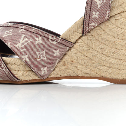 Louis Vuitton Monogram Idylle Majorca Espadrille Wedge Sandals 40 Sepia 9 of 22