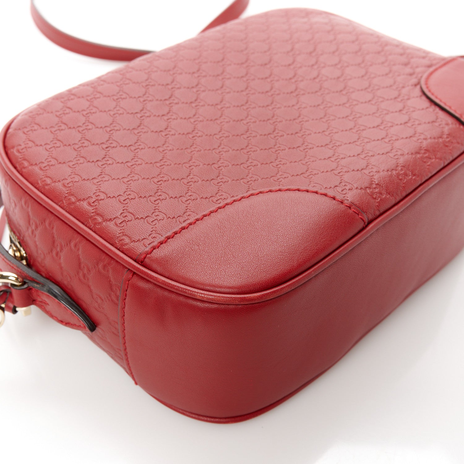 Gucci Microguccissima Mini Bree Messenger Bag Red 12 of 12
