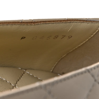 Chanel Lambskin Quilted CC Ballerina Flats 39 Beige 7 of 8
