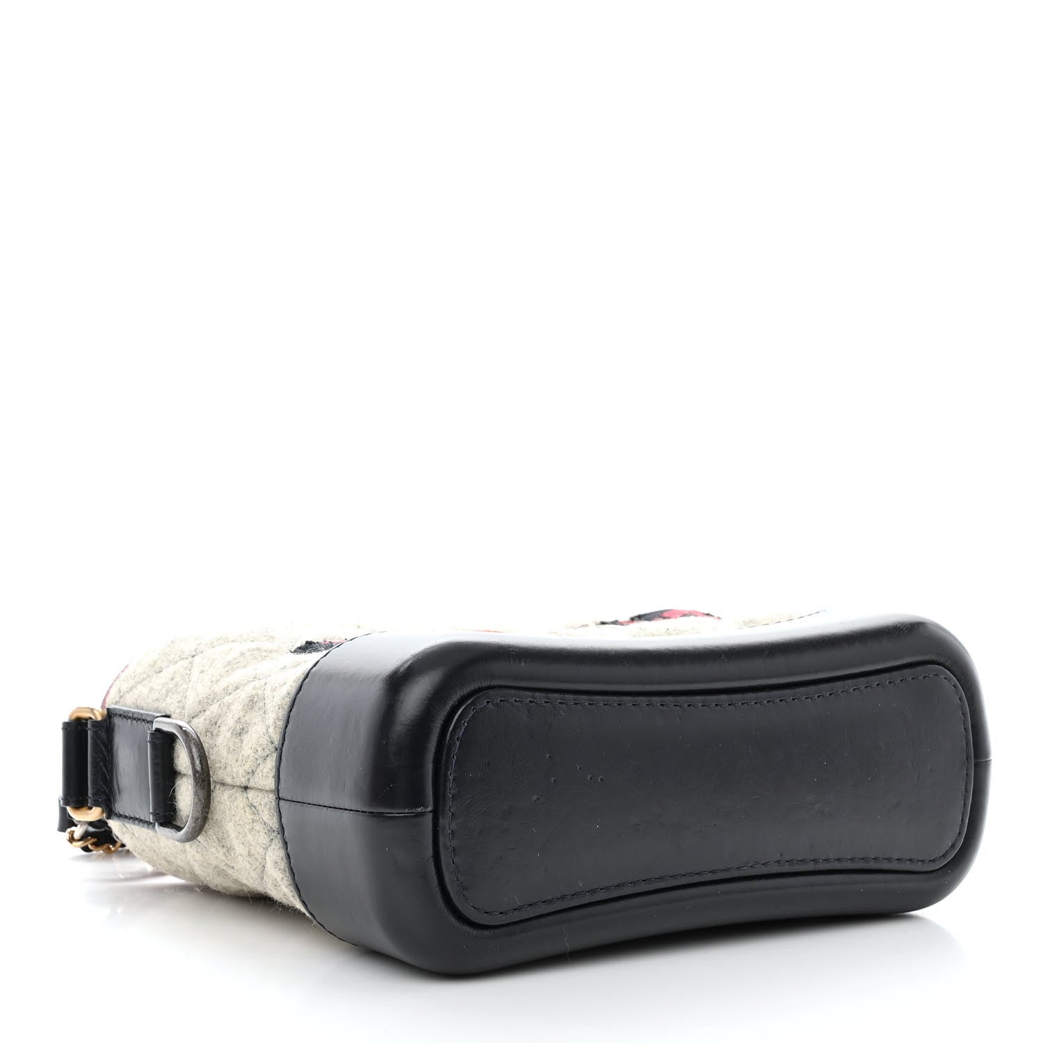 Chanel Wool Calfskin Quilted Small Gabrielle Hobo Navy 4 of 12