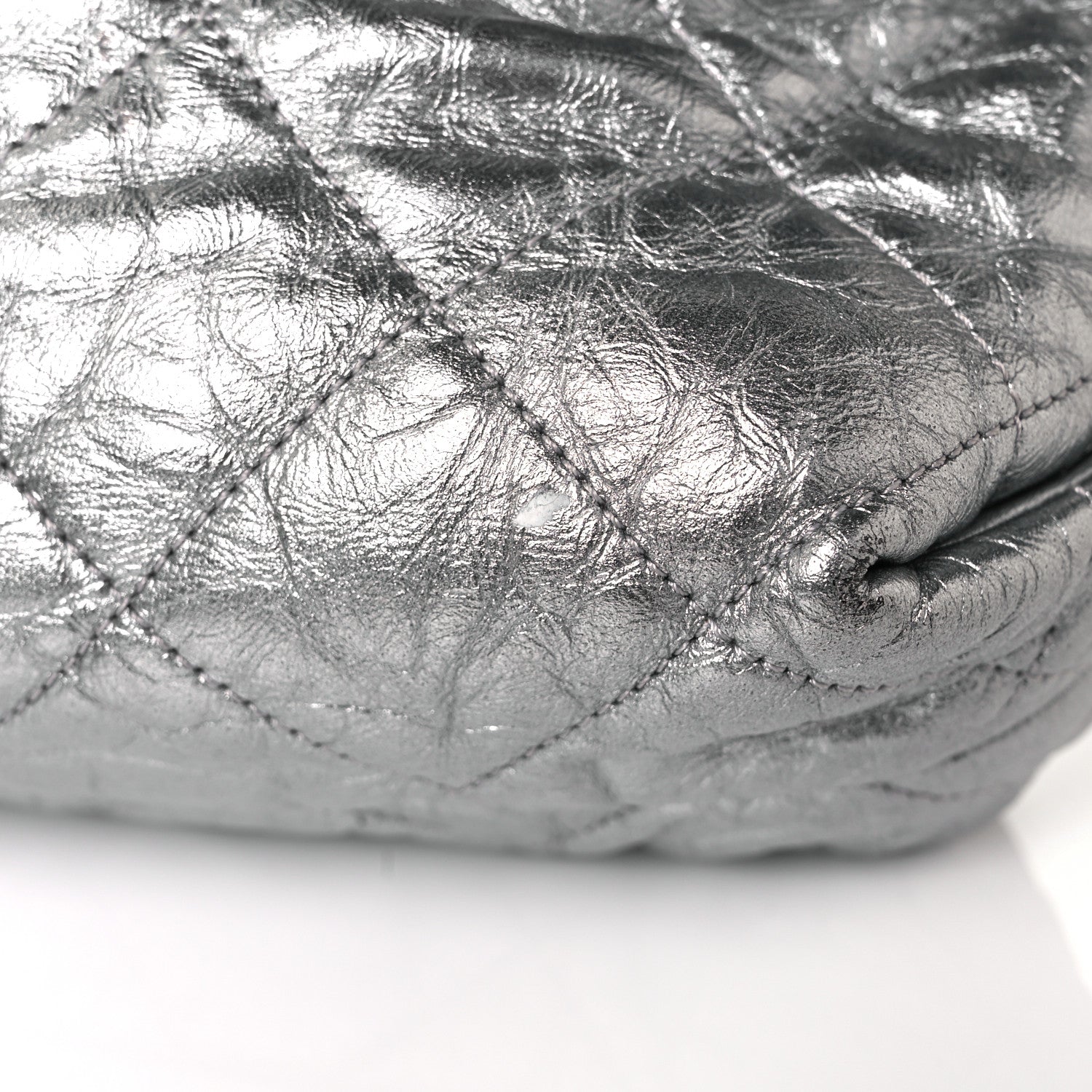 Chanel Crackled Aged Calfskin Big Bang Flap Silver 11 of 11