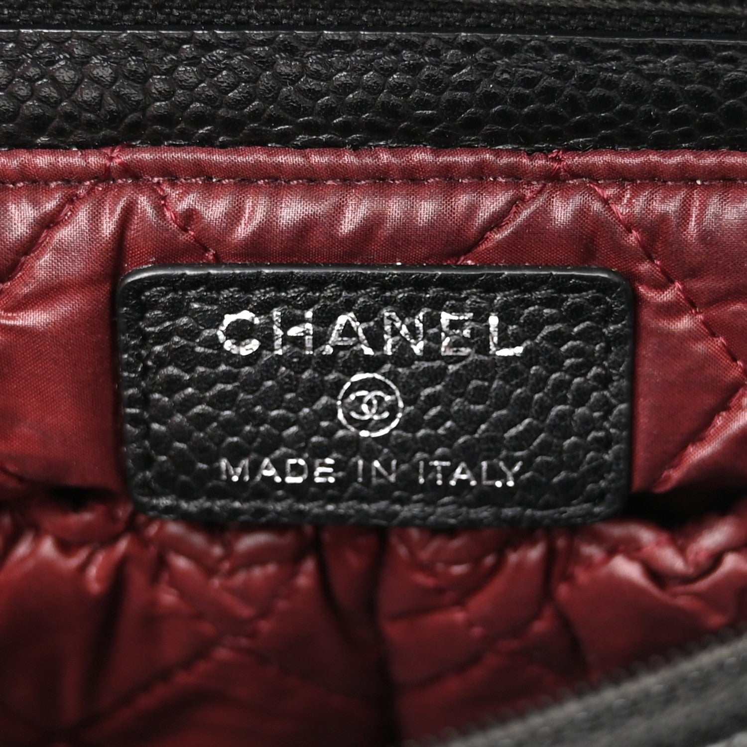 Chanel Caviar Quilted Flap Cosmetic Case Black 5 of 10
