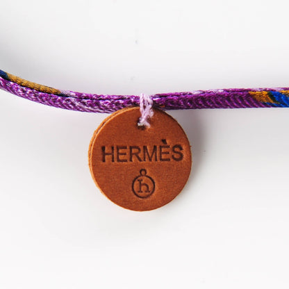 Hermes Silk Petit H Necklace 5 of 6