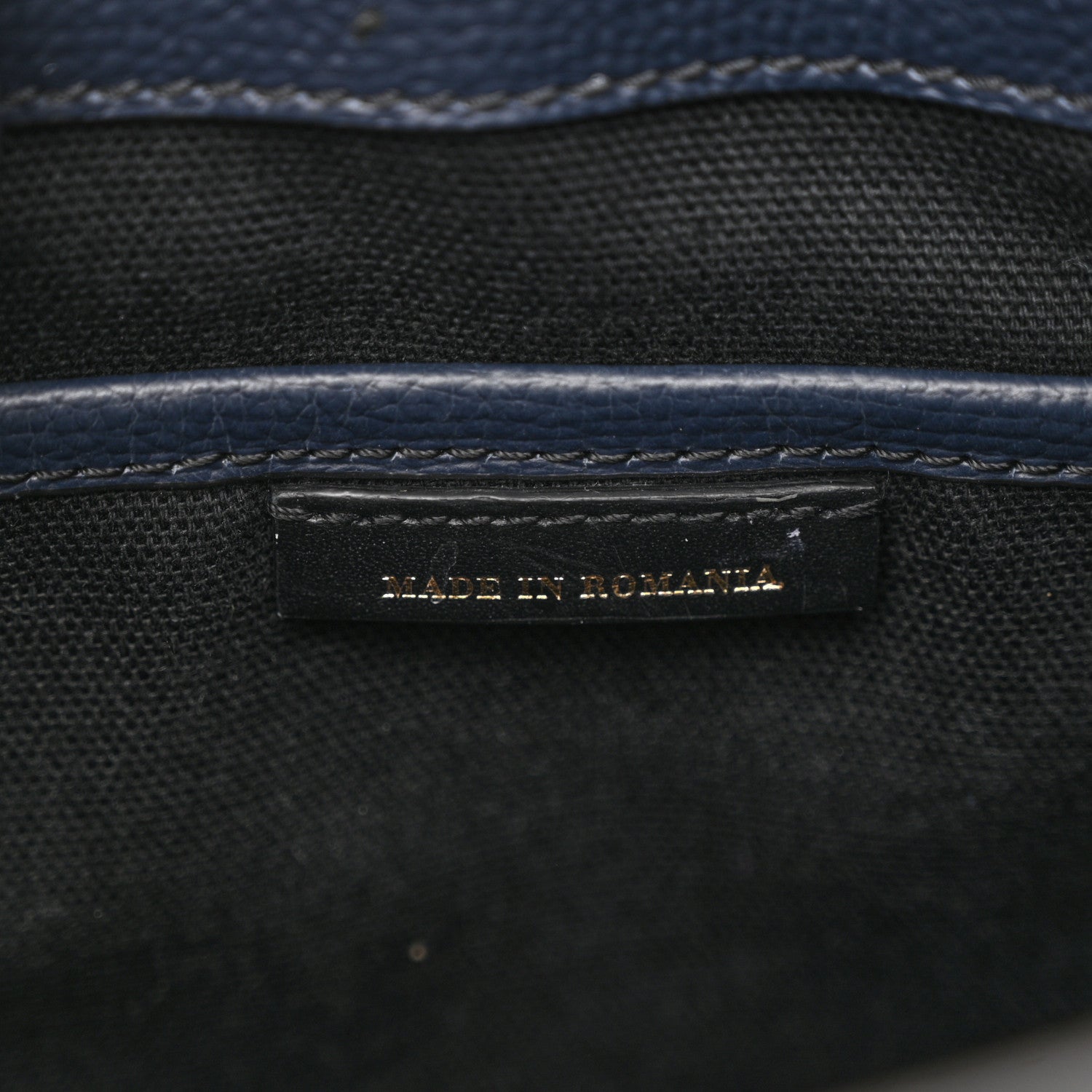 Burberry Derby Calfskin House Check Small Banner Tote Ink Blue 7 of 13
