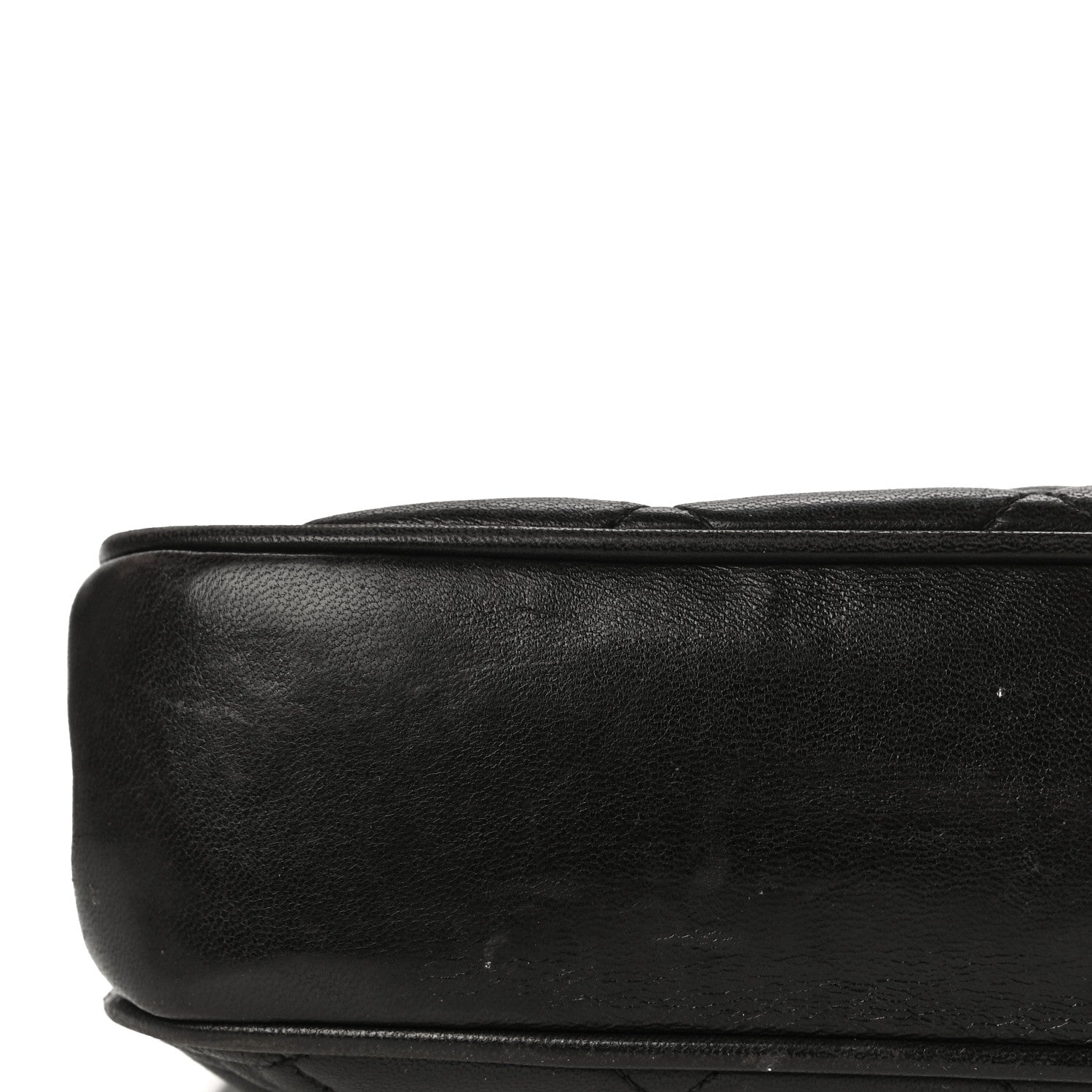 Chanel Lambskin Quilted Kisslock Frame Bag Black 20 of 21