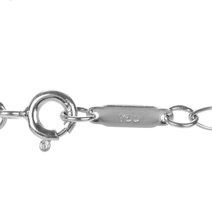 Tiffany 18K White Gold Diamond Crown Key Pendant Necklace 5 of 7