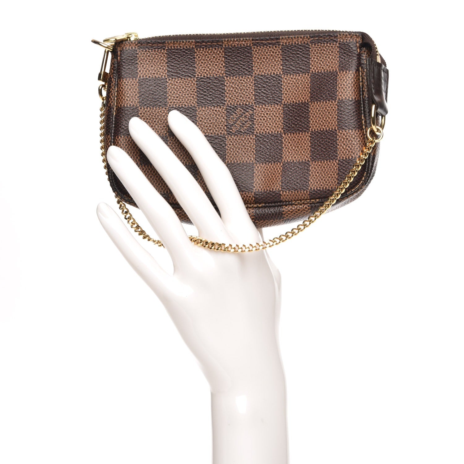 Louis Vuitton Damier Ebene Mini Pochette Accessories 2 of 8