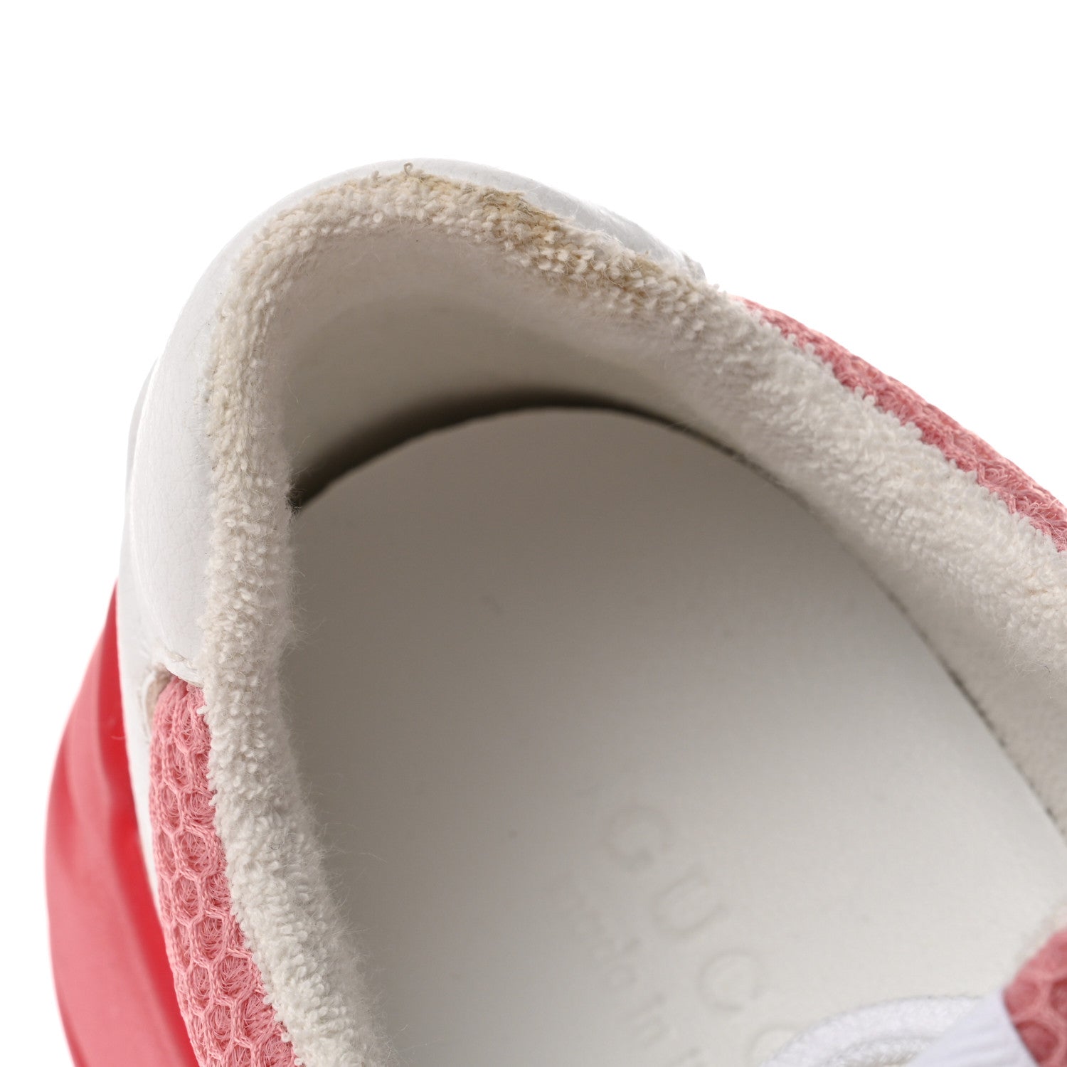 Gucci Lavaredo Eco Fabric Mesh Web Womens Rhyton Reflective Sneakers 36 Great White Green Red Silver 8 of 10