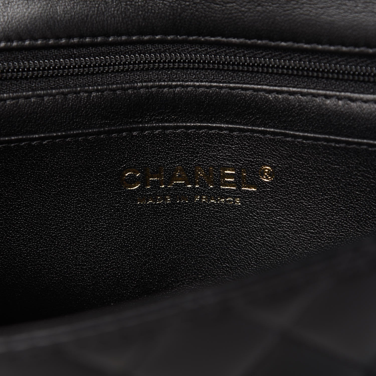 Chanel Lambskin Quilted Mini Top Handle Rectangular Flap Black 8 of 11