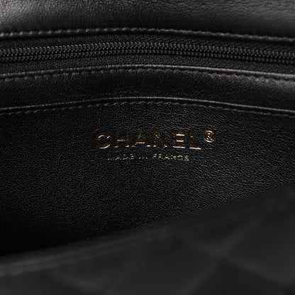 Chanel Lambskin Quilted Mini Top Handle Rectangular Flap Black 8 of 11