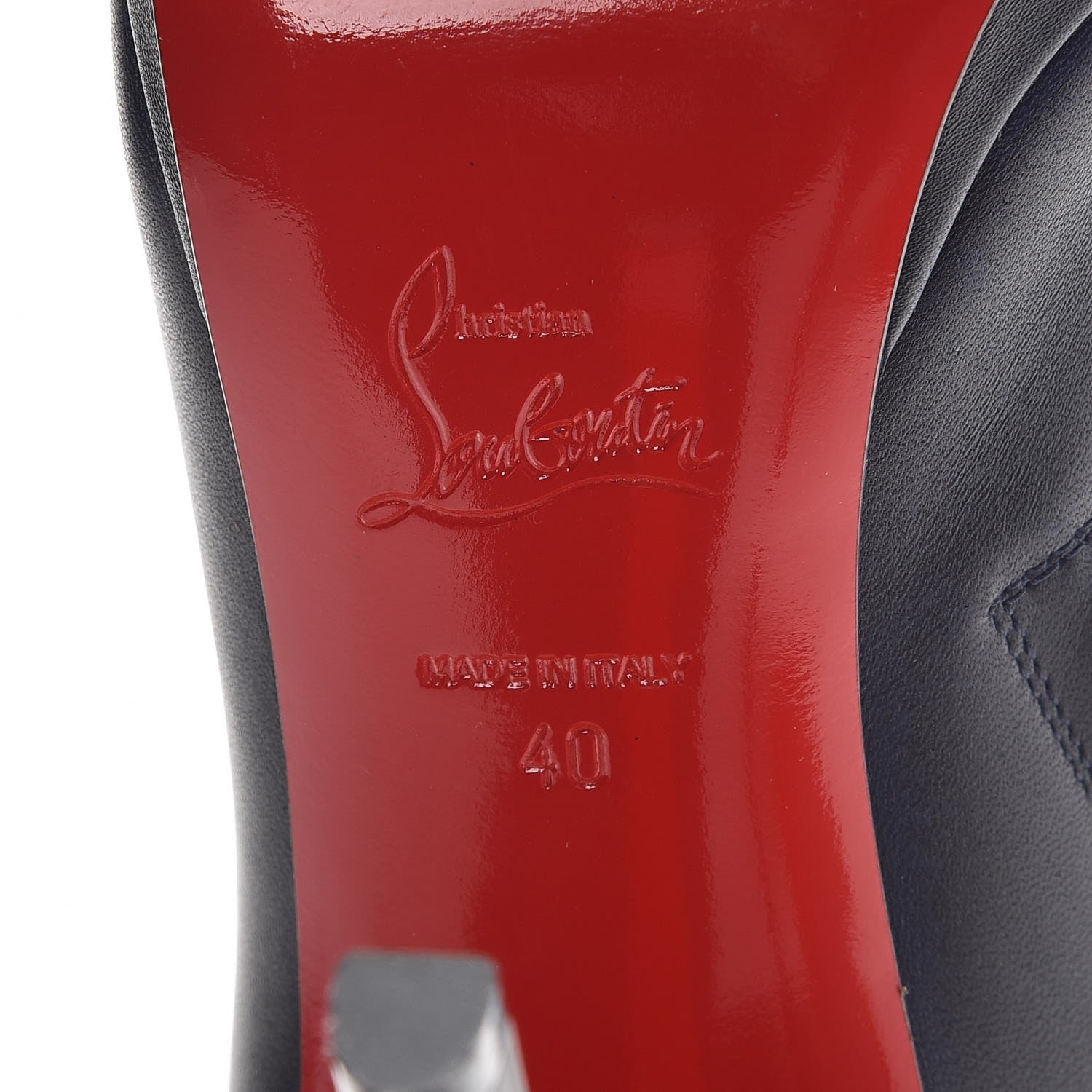 Christian Louboutin Calfskin Bella Top 120 Ankle Boots 40 Night 6 of 9