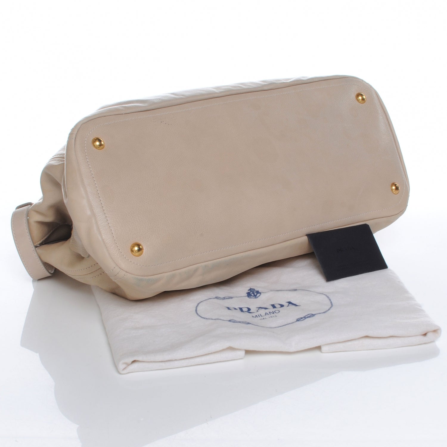 Prada Glace Calf Frame Satchel Quarzo 6 of 10