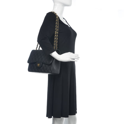 Chanel Caviar Quilted Jumbo Double Flap Black 2 of 9