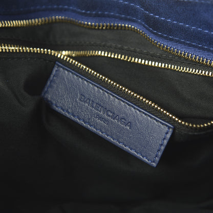 Balenciaga Baby Daim Suede Classic Gold Hardware City Bleu Pacifique 10 of 11