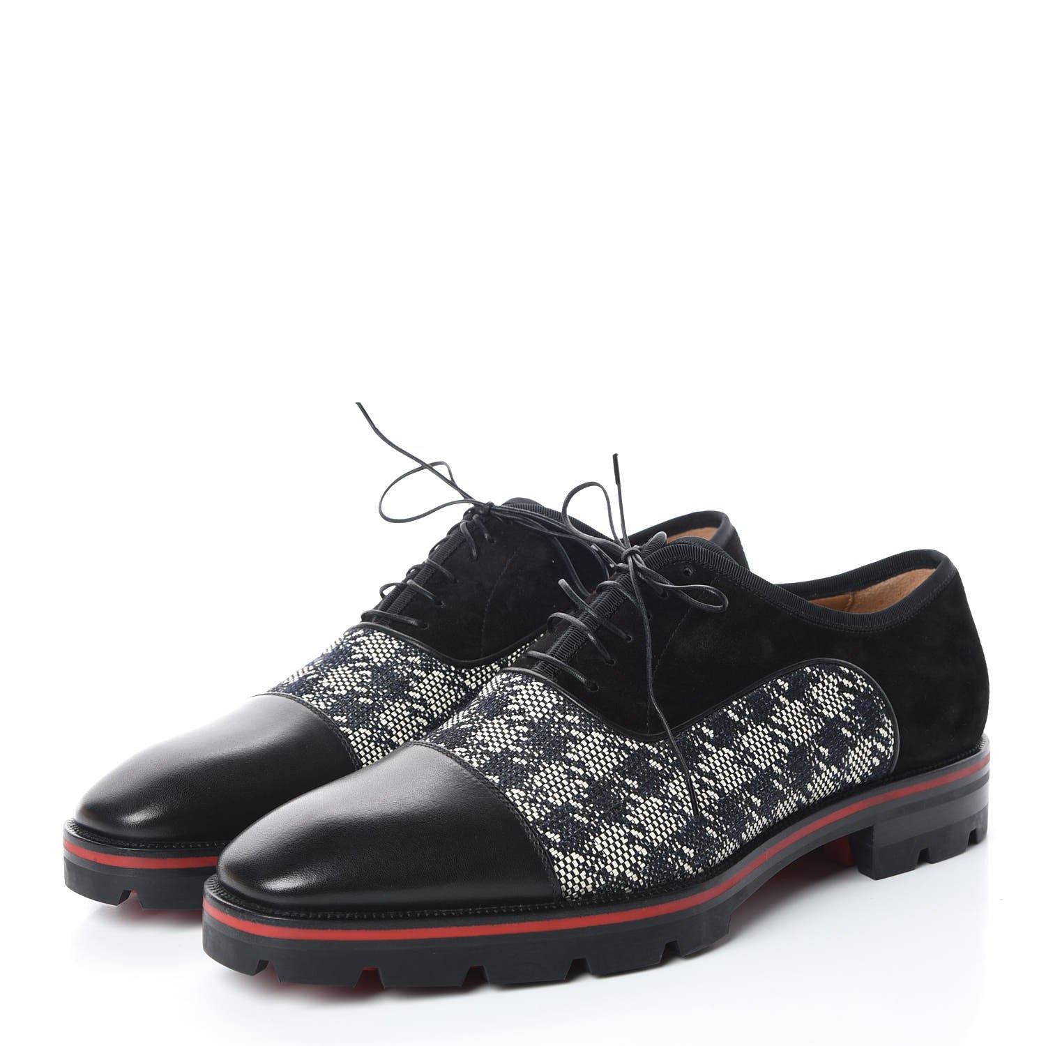 Christian Louboutin Suede Calfskin Mens Hubertus Orlato Flat 42.5 Black 3 of 8