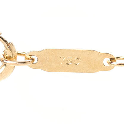 Tiffany 18K Yellow Gold Notes I Love You Heart Tag Pendant Necklace 5 of 7