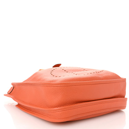 Hermes Taurillon Clemence Evelyne III PM Orange 4 of 10
