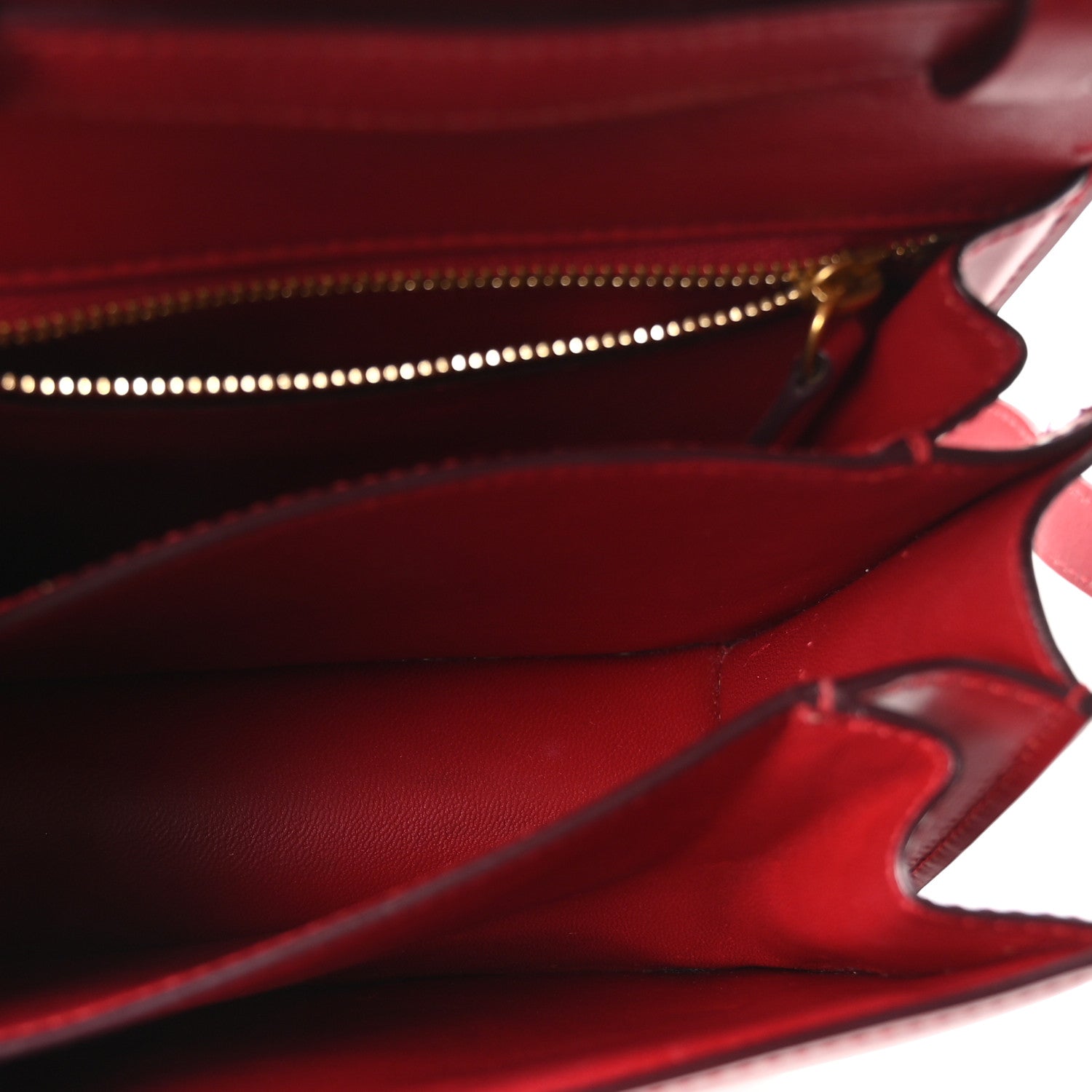 Celine Box Calfskin Small Classic Box Flap Bag Red 5 of 10