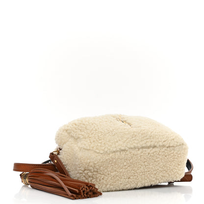 Saint Laurent Shearling Monogram Lou Belt Bag Beige 4 of 12