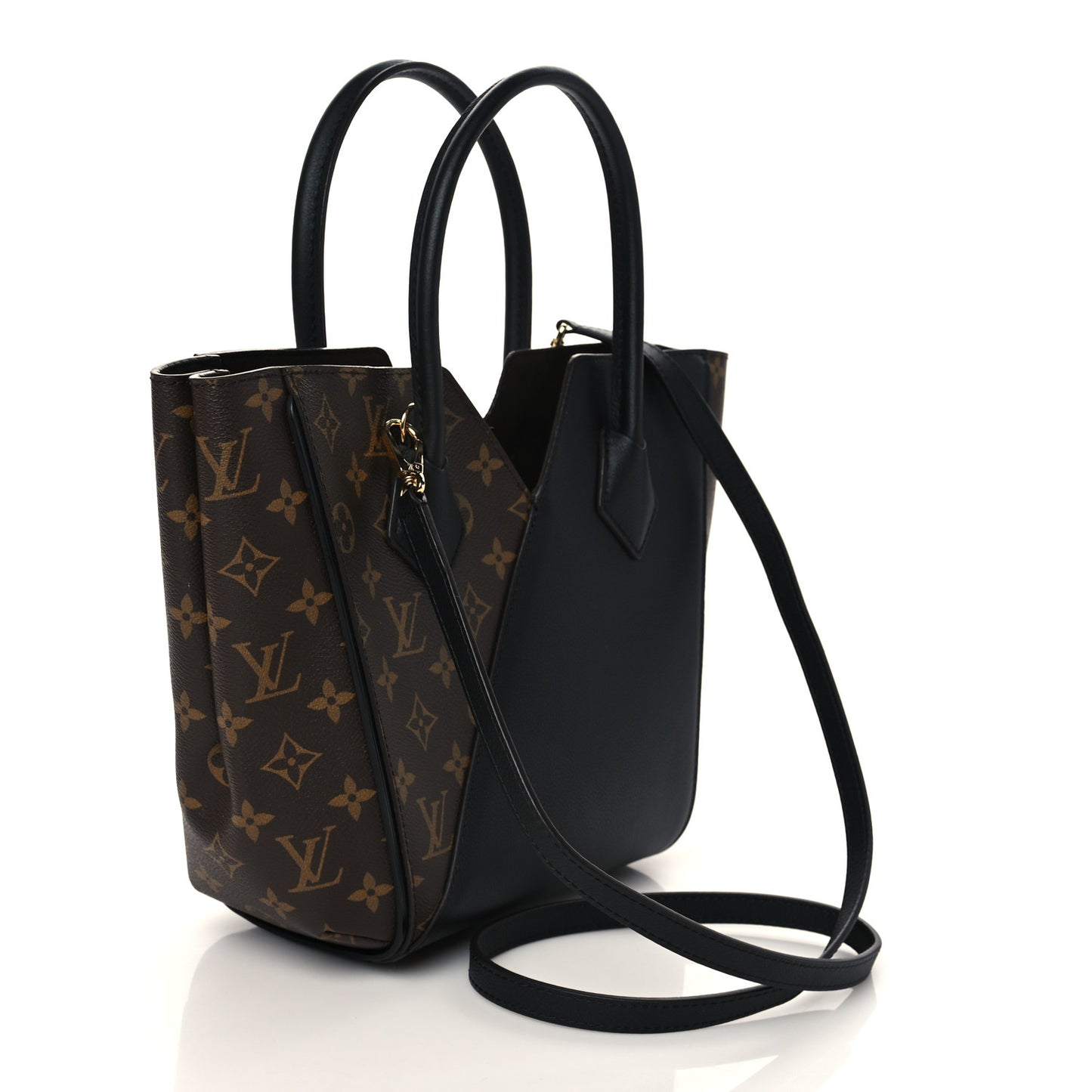 Calfskin Monogram Kimono Tote PM Black
