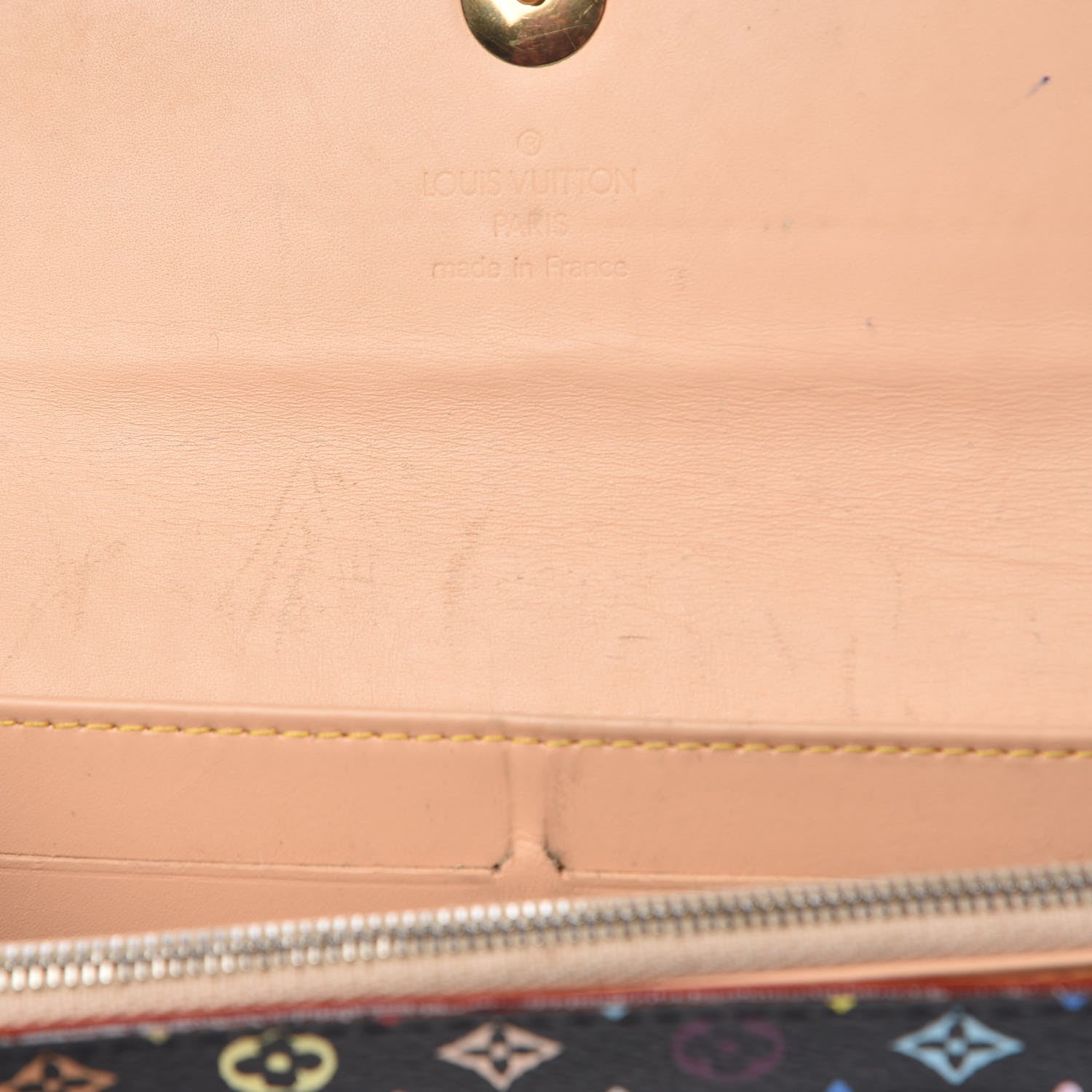 Louis Vuitton Monogram Multicolor Sarah Wallet Black 13 of 14